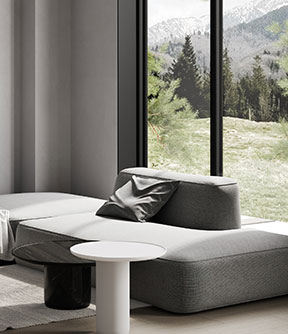 Luxury interior detail and custom furniture finish