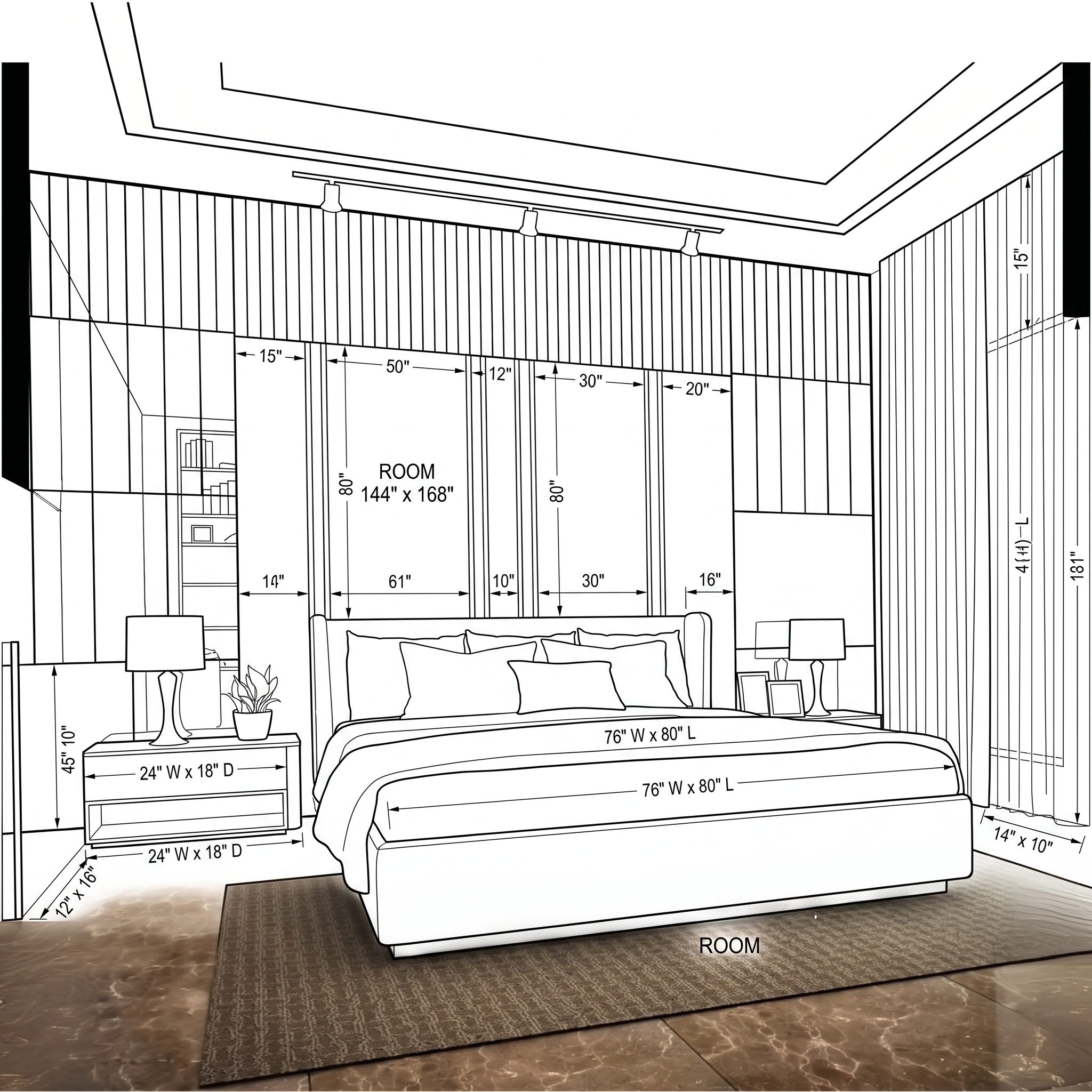 Open plan living spatial flow